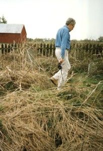 Landon surveys the graveyard 1997
